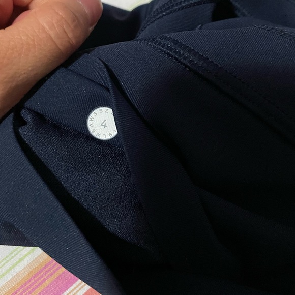 Lululemon luxtreme leggings, 22-23” in navy, size 4. - Picture 3 of 7